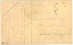 namenstag: kind mit einem korb blumen