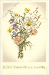 namenstag: wiesenblumen strauß