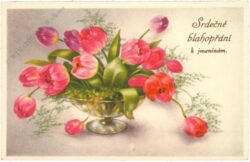 namenstag: tulpen in einer schale