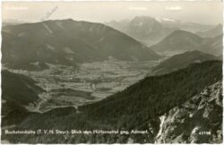 admont, buchsteinhütte, blick vom hüttensattel gegen admont