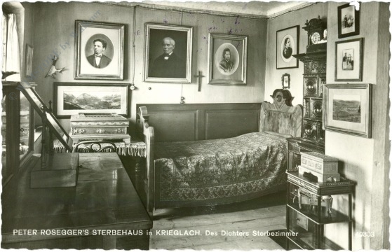 krieglach, rosegger's sterbehaus, des dichters sterbezimmer krieglach, rosegger's sterbehaus, des dichters sterbezimmer