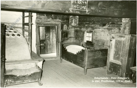 alpl, rosegger's geburtshaus, geburtsstube alpl, rosegger's geburtshaus, geburtsstube