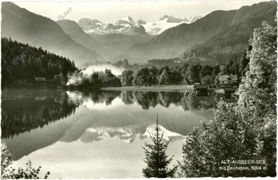 bad aussee, alt ausseer see mit dachstein