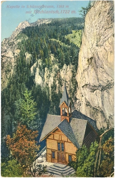 breitenau, kapelle in schüsserlbrunn mit hochlantsch