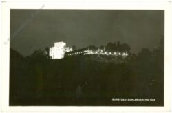 deutschlandsberg, burg bei nacht