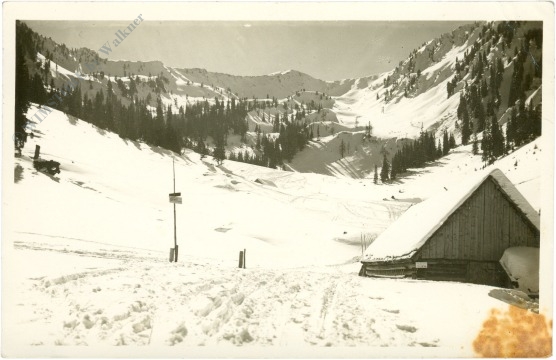 donnersbachwald, hintere mörsbachhütte gegen bärneck