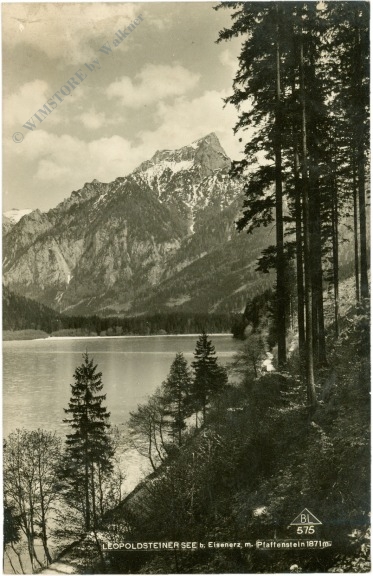 eisenerz, leopoldsteiner see mit pfaffenstein