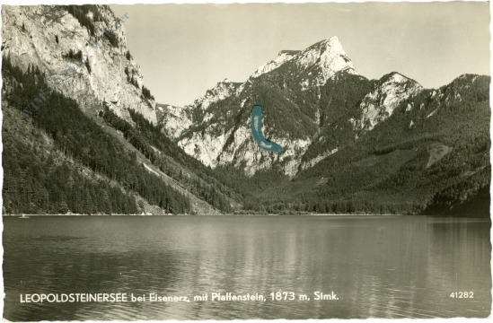 eisenerz, leopoldsteiner see mit pfaffenstein