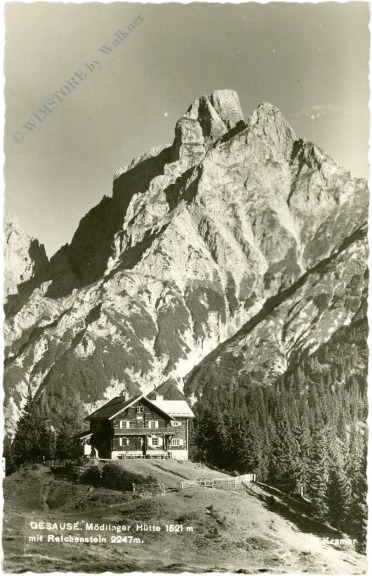 gesäuse, mödlingerhütte mit reichenstein