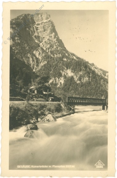 gesäuse, kumerbrücke m. planspitze