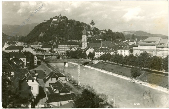 graz, mur und schlossberg