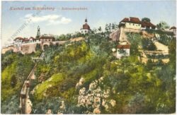 graz, kastell am schlossberg, schlossbergbahn