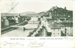graz, gruss aus, albrechts und franz karl brücke
