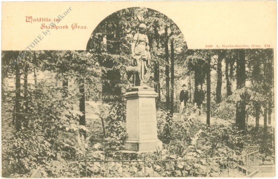 graz, waldlilie im stadtpark