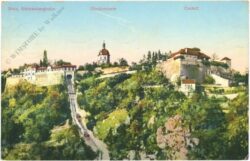 graz, schlossbergbahn, glockenturm, castell
