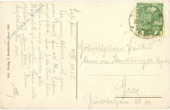 graz, kaiser franz josef kai mit schlossberg