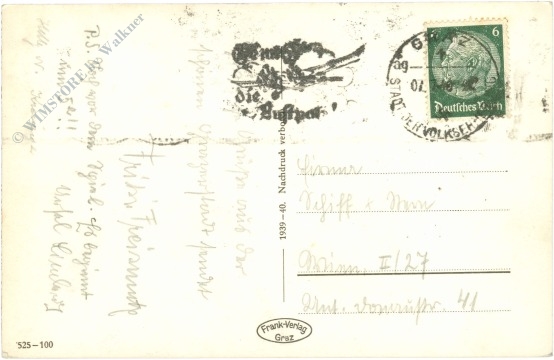 graz, stadtansicht v. basteigarten