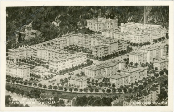 graz, landeskrankenhaus, entwurf archit. r. winkler