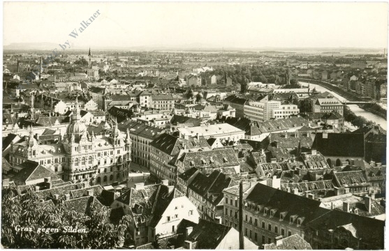 graz, gegen süden
