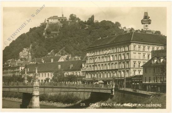 graz, franz karl brücke, schlossberg