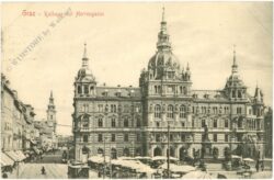 graz, rathaus mit herrengasse