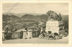 graz, vom schlossberg, hackher denkmal