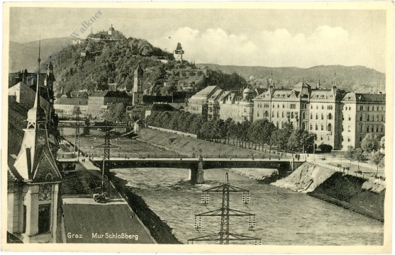 graz, mur, schlossberg