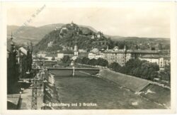 graz, schlossberg und 3 brücken