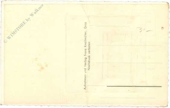 graz, uhrturm mit bilderfach (ansichten von graz)