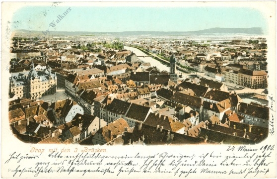 graz, mit den drei brücken
