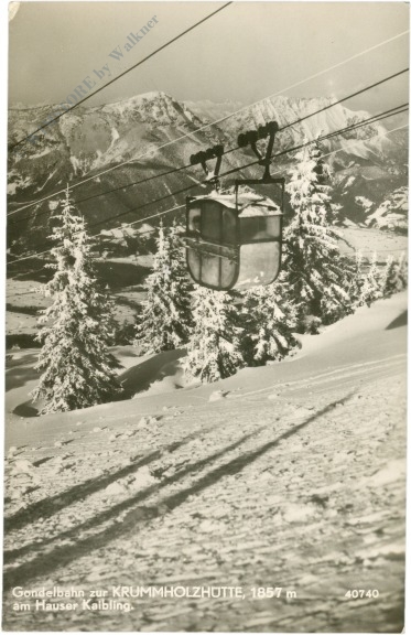 haus, gondelbahn zur krummholzhütte am hauser kaibling
