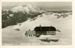 hochschwab, schiestlhaus mit dem Ötscher