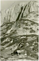 hochschwab, voisthalerhütte mit der südwand