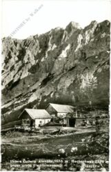 hochschwab, untere dullwitz almhütte gegen große g'schirrmauern