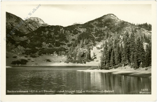 hochschwab, sackwiesensee mit seestein