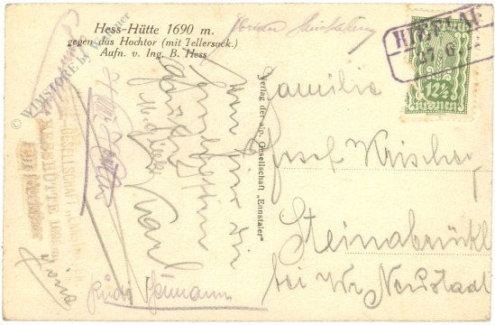 johnsbach, hess hütte gegen das hochtor