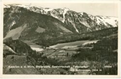 kapellen, gastwirtschaft "tatscherhof" mit schneealpe