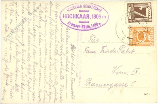 lassing, blick gegen gr. buchstein, grimming, dachstein, warscheneck und tot. gebirge