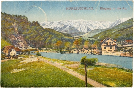 mürzzuschlag, eingang in die au