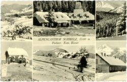 oberweg, multiansicht alpengasthof schmelz