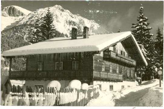 ramsau, mühlhäusl mit dachsteingebirge ramsau, mühlhäusl mit dachsteingebirge