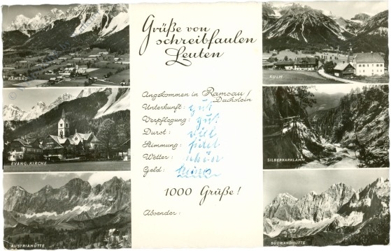 ramsau, multiansicht ramsau, multiansicht