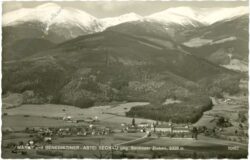 seckau, markt und benediktiner abtei gegen seckauer zinken