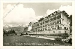 stolzalpe, kurhaus gegen die niederen tauern