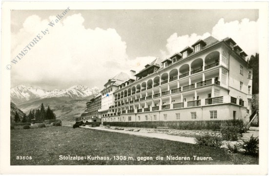 stolzalpe, kurhaus gegen die niederen tauern stolzalpe, kurhaus gegen die niederen tauern