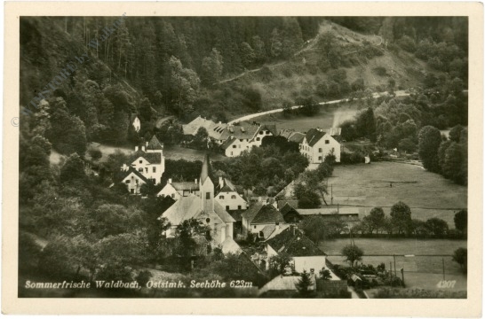 waldbach, ortsansicht