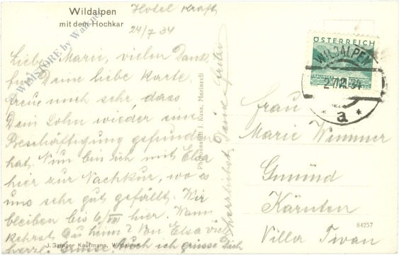 wildalpen, mit dem hochkar