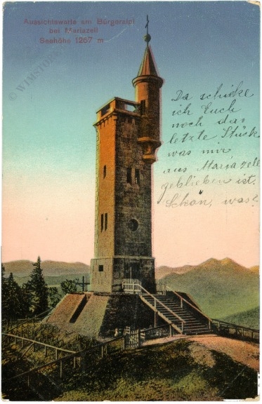 mariazell, aussichtswarte am bürgeralpl mariazell, aussichtswarte am bürgeralpl
