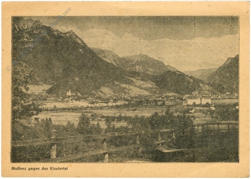 bludenz, gegen das klostertal bludenz, gegen das klostertal