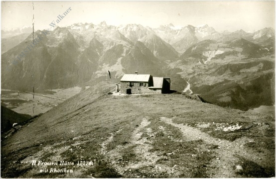 nüziders, frossen hütte mit rhätikon